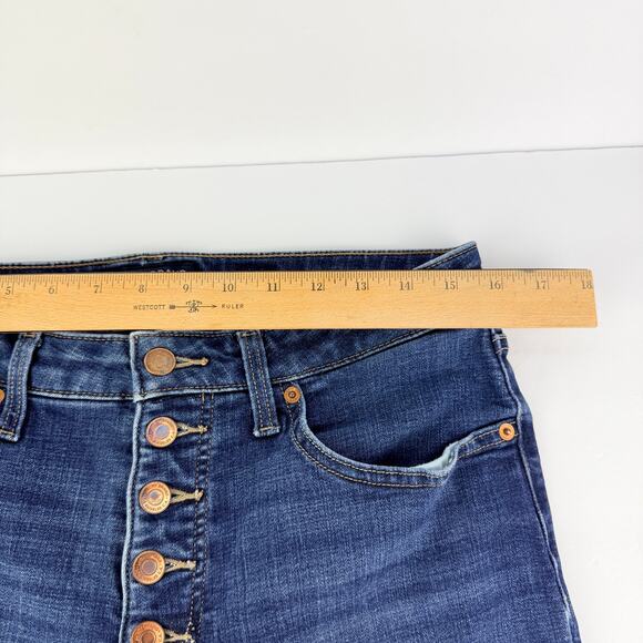 EUC LUCKY BRAND 12/31 Mid Rise Ava Dark Wash Button Fly Ankle Skinny Jean - Picture 10 of 12